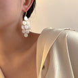 Shell Teardrop Tassel Earrings Earrings Claire & Clara
