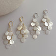 Shell Teardrop Tassel Earrings Earrings Claire & Clara
