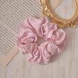 Silk Scrunchie Hair Tie Scrunchies > hair tie > hair accessories > hair scrunchies > silk scrunchies > silk hair ties Claire & Clara Pink