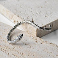 Silver Snake Clip Earring Claire & Clara