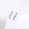 Simple Silver Wave Earrings Earrings Claire & Clara