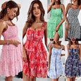 Sling Floral A-Line Dress Dresses Claire & Clara