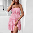 Sling Floral A-Line Dress Dresses Claire & Clara Pink S