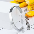Smooth Stainless Steel C-shaped Bracelet Bracelets Claire & Clara