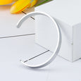 Smooth Stainless Steel C-shaped Bracelet Bracelets Claire & Clara