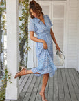 Sofia Floral Dream Bohemian Midi Dress Dresses Claire & Clara