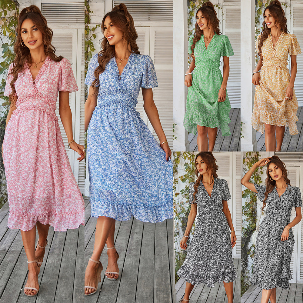 Sofia Floral Dream Bohemian Midi Dress Dresses Claire & Clara