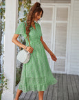 Sofia Floral Dream Bohemian Midi Dress Dresses Claire & Clara