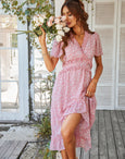 Sofia Floral Dream Bohemian Midi Dress Dresses Claire & Clara