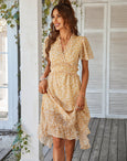 Sofia Floral Dream Bohemian Midi Dress Dresses Claire & Clara