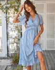 Sofia Floral Dream Bohemian Midi Dress Dresses Claire & Clara
