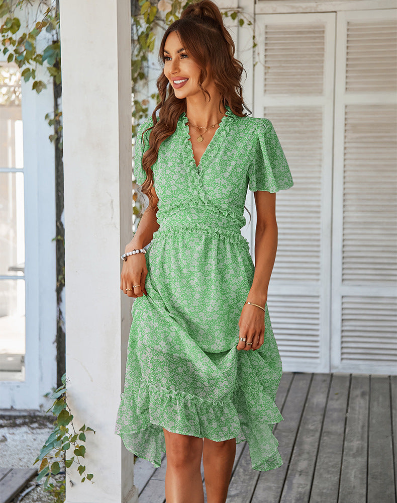 Sofia Floral Dream Bohemian Midi Dress Dresses Claire & Clara