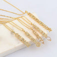 Sparkling Diamond Wish Letter Necklace Necklace Claire & Clara