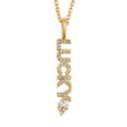 Sparkling Diamond Wish Letter Necklace Necklace Claire & Clara