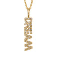 Sparkling Diamond Wish Letter Necklace Necklace Claire & Clara