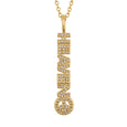Sparkling Diamond Wish Letter Necklace Necklace Claire & Clara