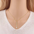 Sparkling Diamond Wish Letter Necklace Necklace Claire & Clara