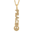 Sparkling Diamond Wish Letter Necklace Necklace Claire & Clara