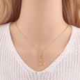 Sparkling Diamond Wish Letter Necklace Necklace Claire & Clara