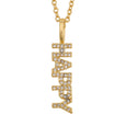 Sparkling Diamond Wish Letter Necklace Necklace Claire & Clara