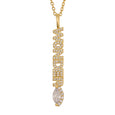 Sparkling Diamond Wish Letter Necklace Necklace Claire & Clara