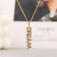Sparkling Diamond Wish Letter Necklace Necklace Claire & Clara Dream