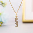 Sparkling Diamond Wish Letter Necklace Necklace Claire & Clara Happy