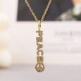 Sparkling Diamond Wish Letter Necklace Necklace Claire & Clara Peace