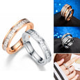 Sparkling Zirconia Eternity Ring Claire & Clara