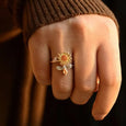 Spinner Sunflower Mood Ring Rings Claire & Clara