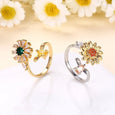 Spinner Sunflower Mood Ring Rings Claire & Clara