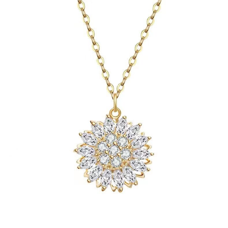 Spinning Sunflower Necklace Necklaces Claire & Clara