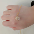 Spinning Sunflower Necklace Necklaces Claire & Clara