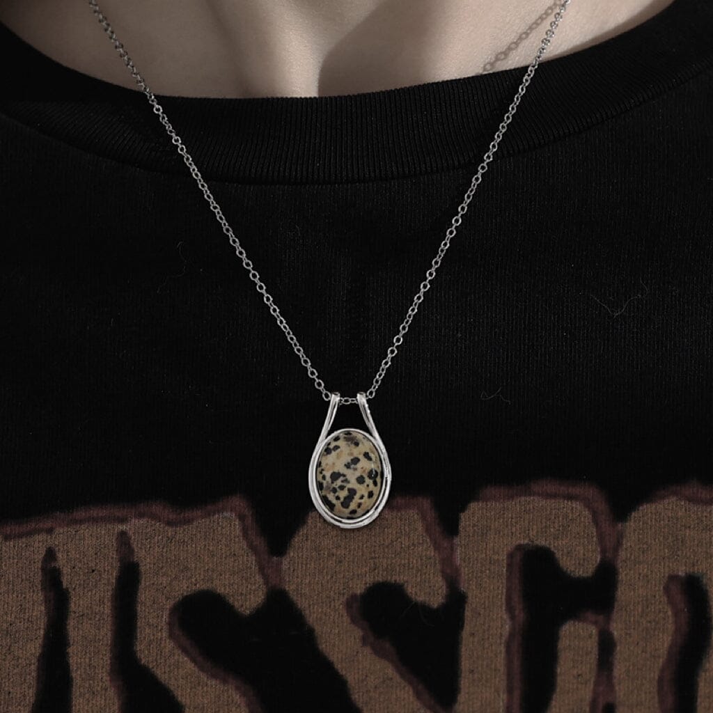 Spots Natural Stone Necklace Necklace Claire & Clara