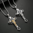 St. Benedict Exorcism Cross Necklaces Claire & Clara