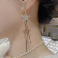 Star And Moon Tassel Earrings Earrings Claire & Clara