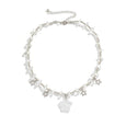Star Irregular Stone Bead Necklace Necklace Claire & Clara Clear