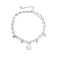 Star Irregular Stone Bead Necklace Necklace Claire & Clara White