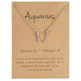 Star Zodiac Sign Necklaces Necklace Claire & Clara Aquarius