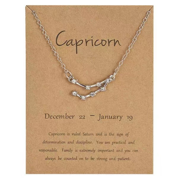 Star Zodiac Sign Necklaces Necklace Claire & Clara Capricorn