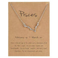 Star Zodiac Sign Necklaces Necklace Claire & Clara Pisces