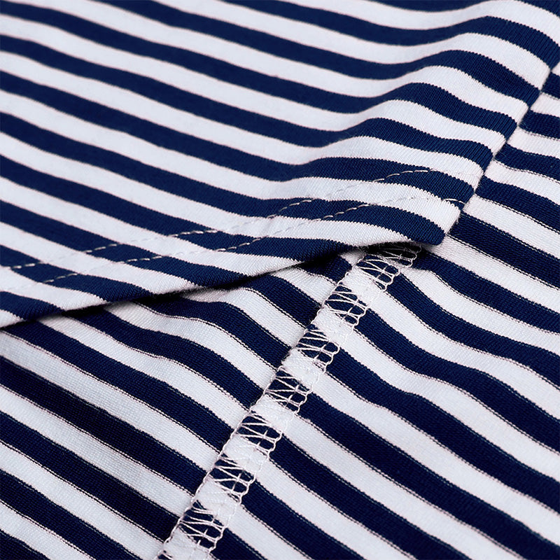 Striped Sleeveless Tie Waist Casual Dress Dresses Claire & Clara