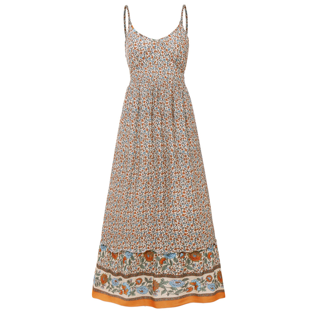 Summer V-Neck Halter Floral Dress Dresses Claire & Clara