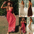 Summer V-Neck Halter Floral Dress Dresses Claire & Clara