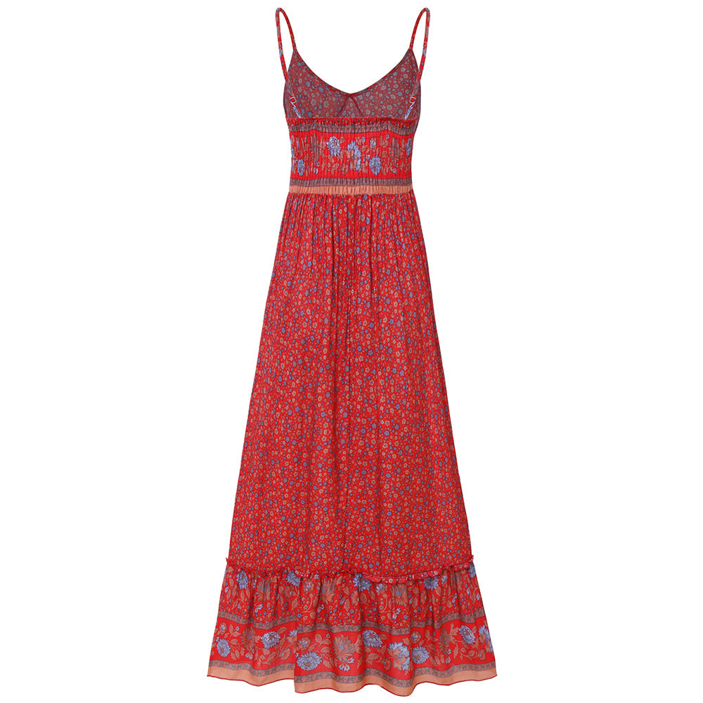 Summer V-Neck Halter Floral Dress Dresses Claire & Clara