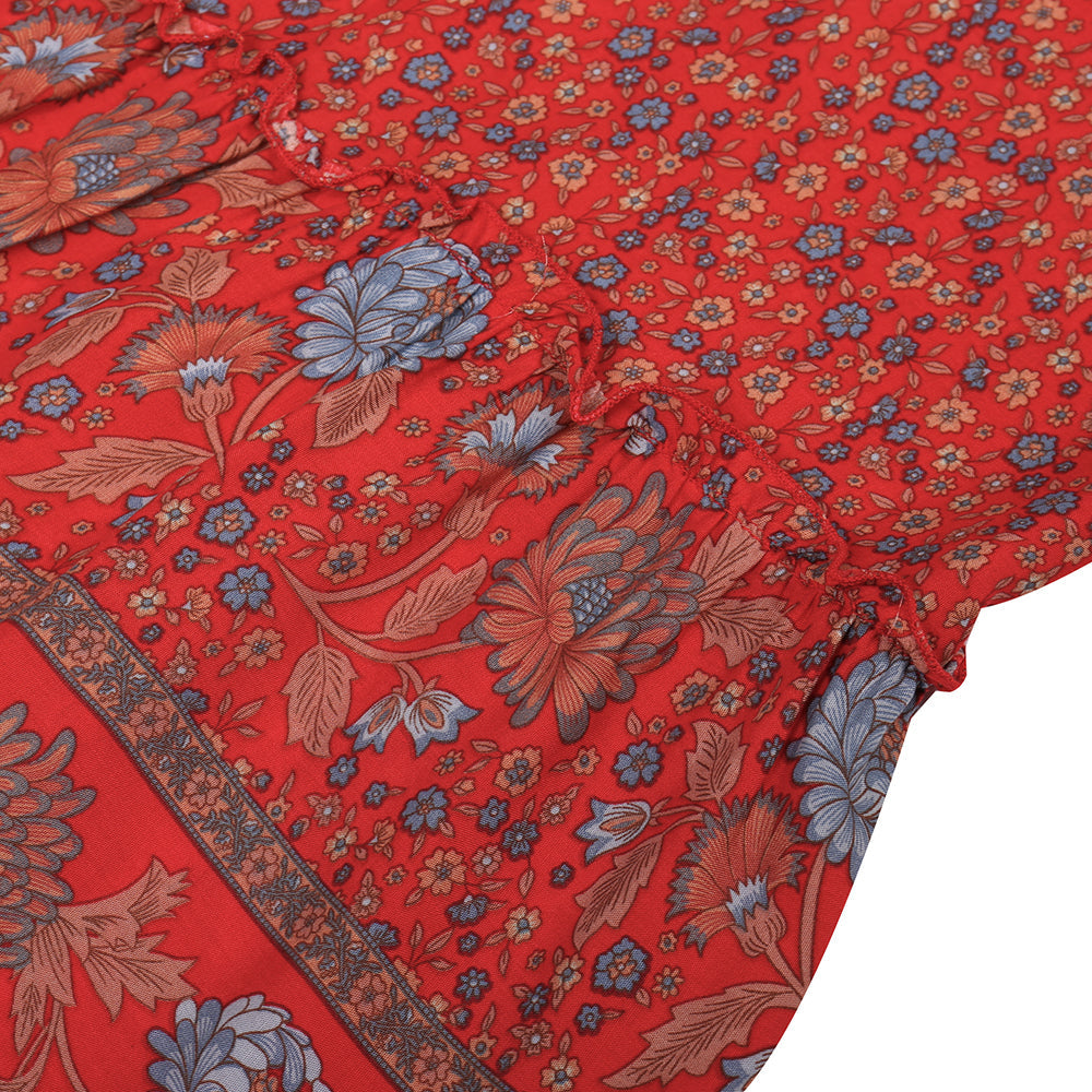 Summer V-Neck Halter Floral Dress Dresses Claire & Clara