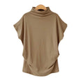 Susie Turtleneck Casual Tee Top Claire & Clara Khaki S