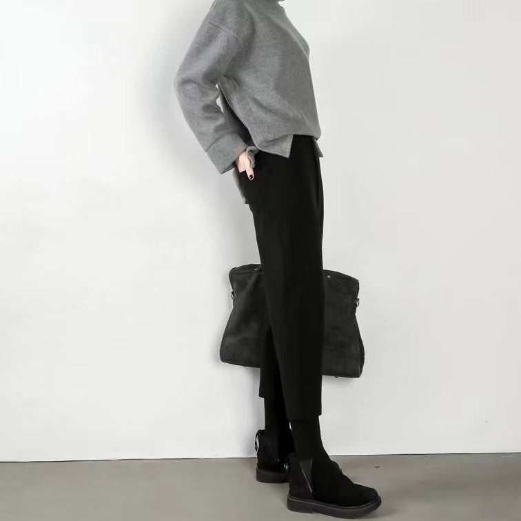 Tara Winter Woolen Cropped Pants Bottoms Claire & Clara