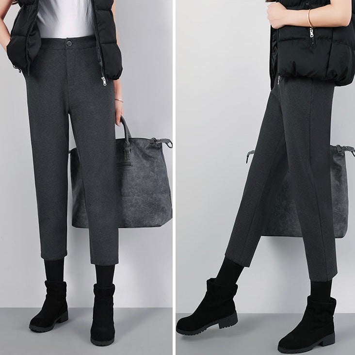Tara Winter Woolen Cropped Pants Bottoms Claire & Clara