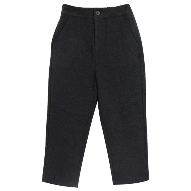 Tara Winter Woolen Cropped Pants Bottoms Claire & Clara Black US 2